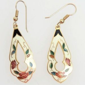 Pair of Cloisonné Earrings